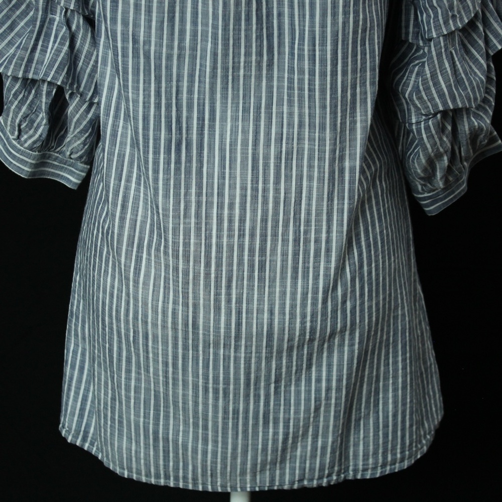 AE | Blue & White Stripped Dress | Sz M - Picture 5 of 13